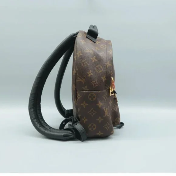 100% Authentic Louis Vuitton Palm Springs Brown Monogram Canvas Backpack - Picture 4 of 12